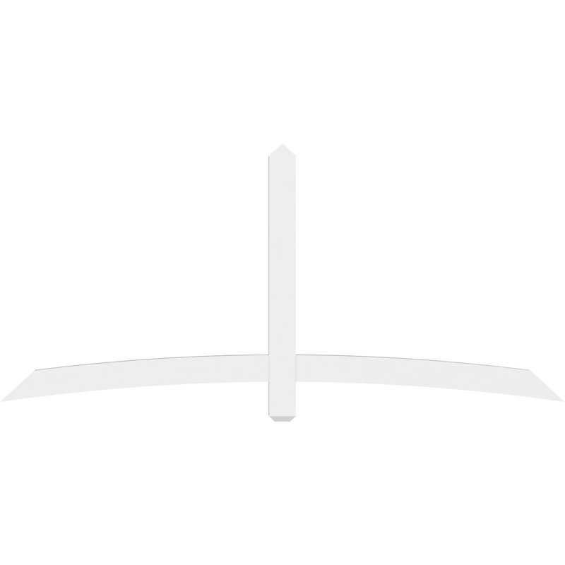 Support à pignon en uréthane Bellingham Signature, brun clair apprêté, L 84 po x H 38 1/2 po, 2"D x 6"F