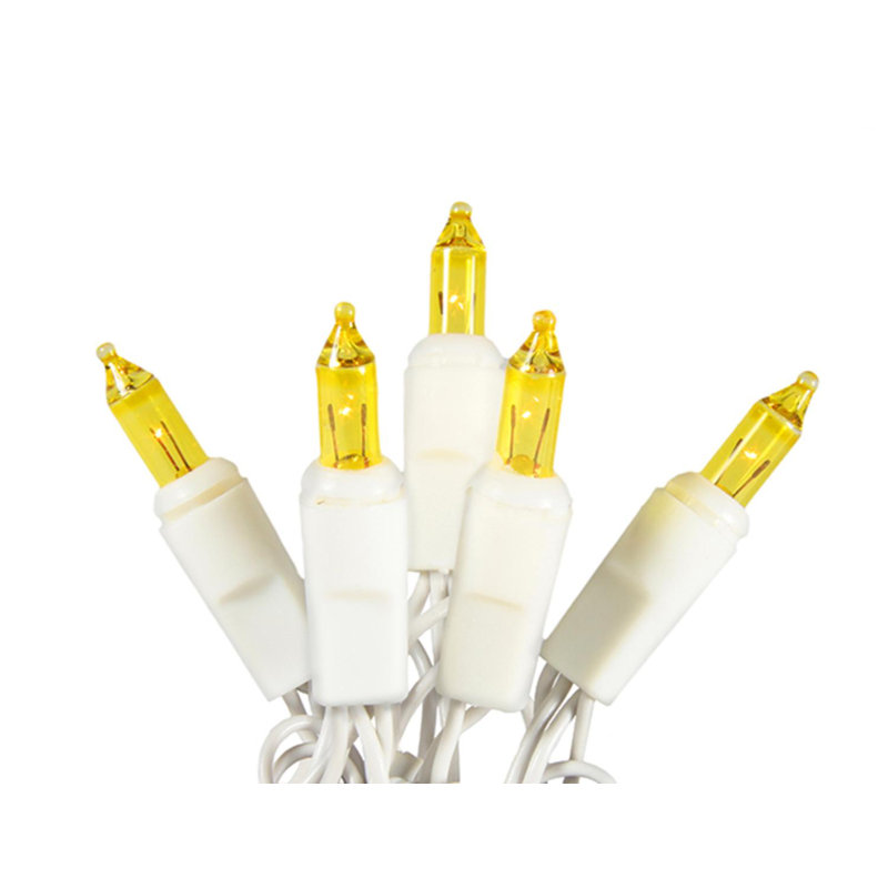 Guirlande de 20 lumières à piles, Blanc / doré