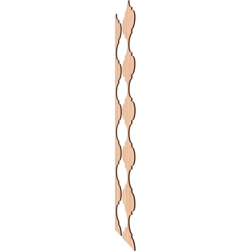 Marrakesh 47" Hickory Wood Decorative Slat Wall Panel Kit