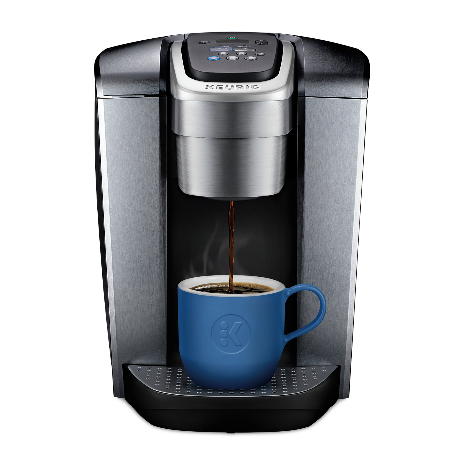 Keurig K-Elite Single-Serve K-Cup Pod Coffee Maker with Iced Coffee Setting and Strength Control, Silver