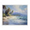 «Tropical Coast with Rolling Waves», estampe numérique, design par Franklyn Gregory