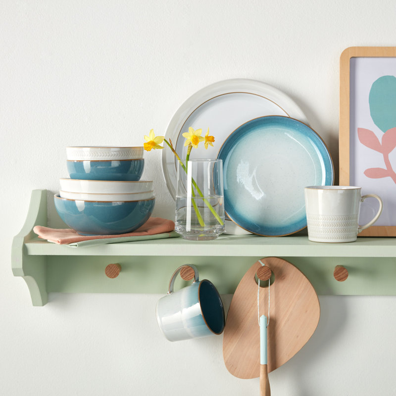 Denby Azure Haze Medium Coupe Plates