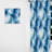 Blue And White Shibori Marble Ink II - Glam Velvet Curtain - Room Darkening - 1 panel-107596785