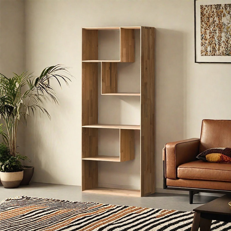 European style simple solid wood bookcase