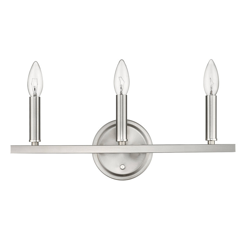 Sawyer 3 - Light Dimmable Vanity Light, Satin Nickel