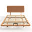 Lit plateforme en bambou Queen Size avec tête de lit et ports USB, cadre de lit flottant moderne avec support à lattes en bois, aucun sommier requis, lit gain de place pour chambre à coucher, chambre d'amis, dortoirs, marron.-1687089279-1687089264