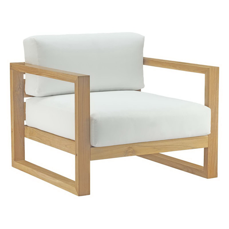Fauteuil d'extérieur en teck Avel