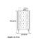 Armoire de rangement minimaliste de style français