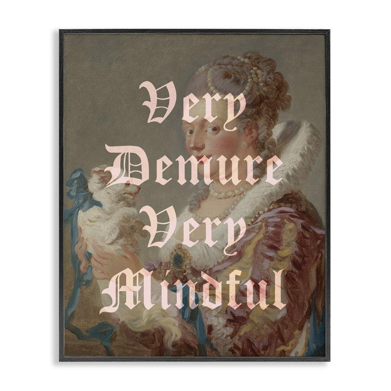 Giclée classique et sobre, conçue par Lil 'Rue, Giclée encadrée noir minuit, H 14 po x l 11 po
