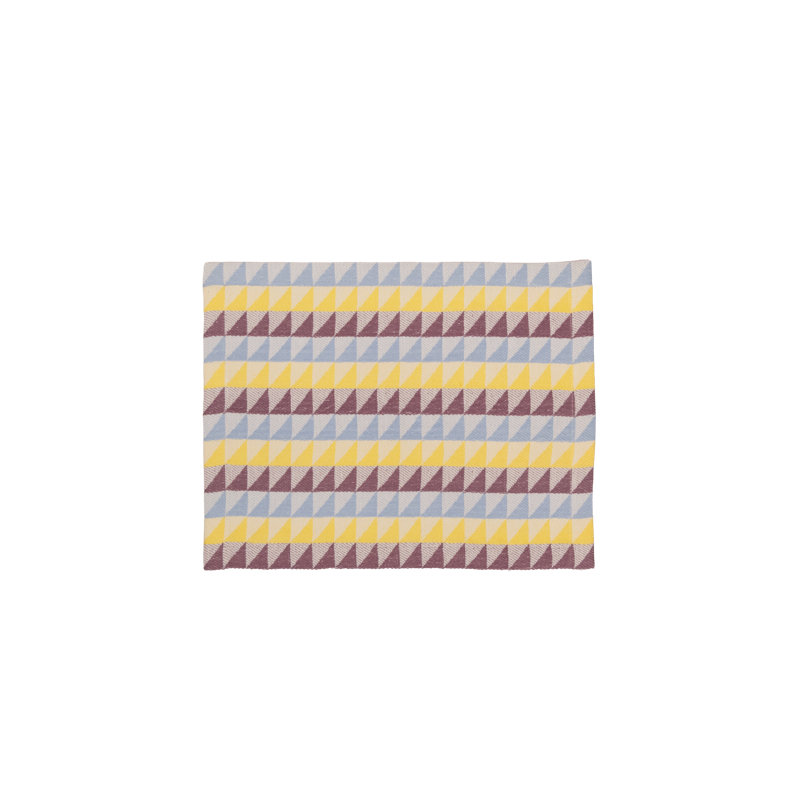 Handloom Jacquard Collection Table Placemat 14x18 Inch, Purple;Blue;Yellow