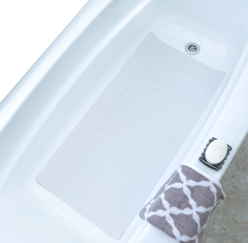 Tapis de bain antidérapant Letman, Blanc