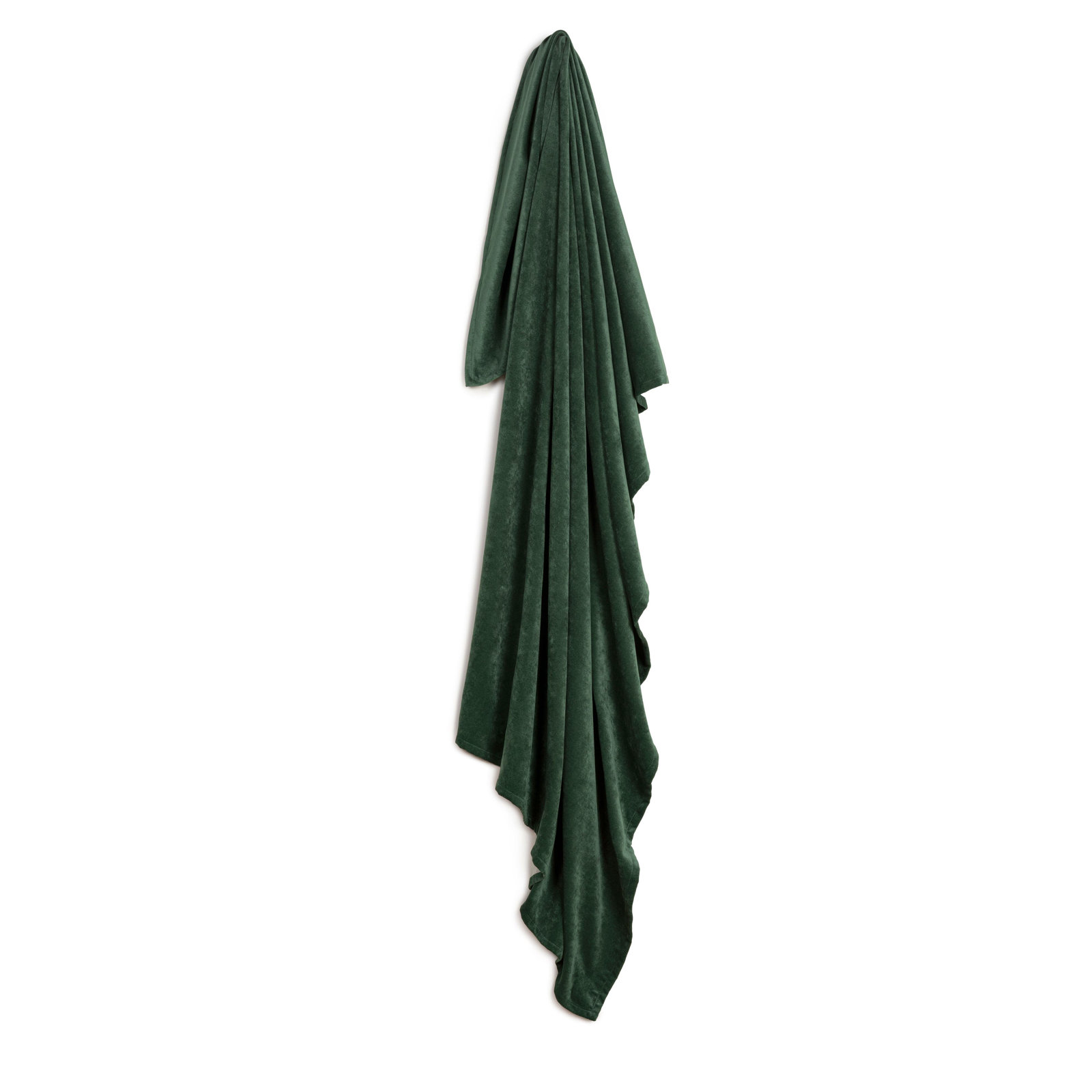 Chambliss Hemmed Throw Blanket, King, Emerald