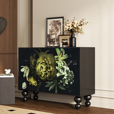 Armoire de décoration florale légère