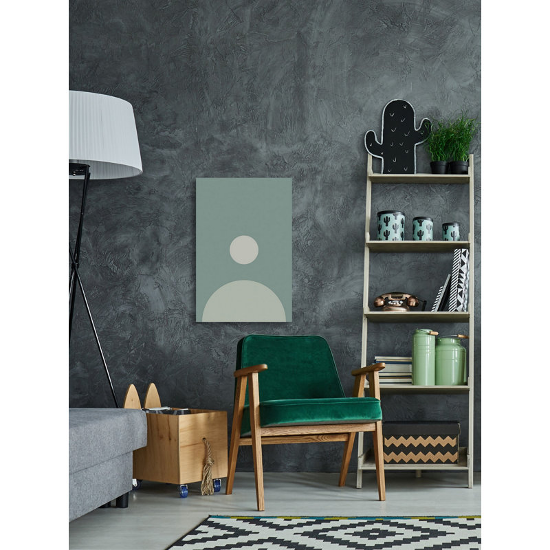 «Half Dot» par Marmont Hill - impression sur toile tendue, H 12 po x l 8 po x P 1,5 po