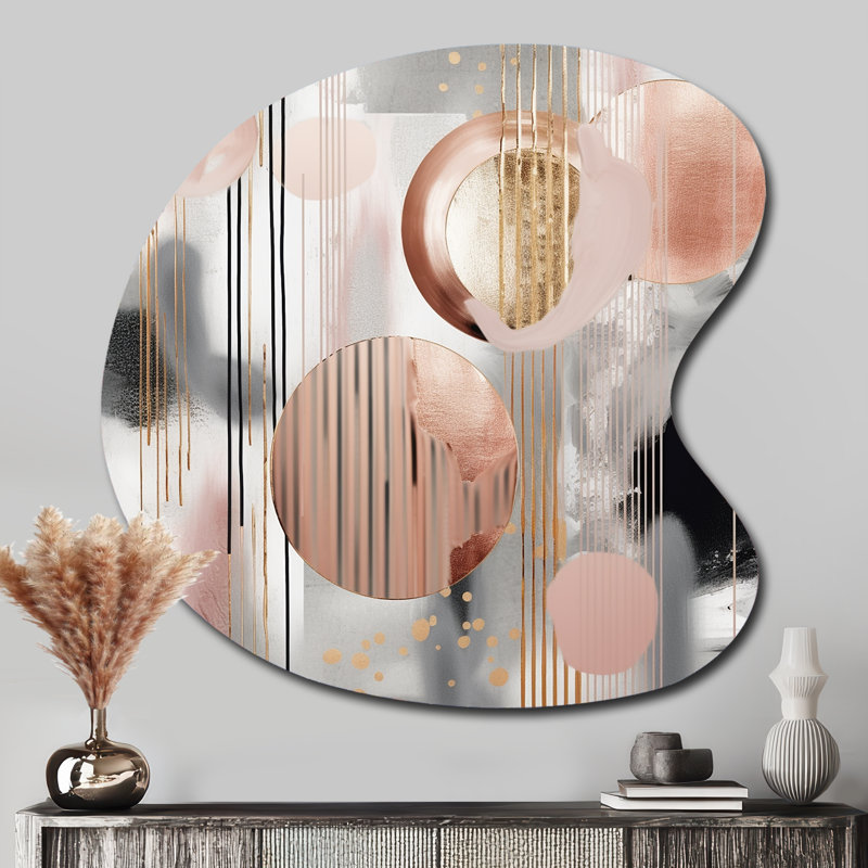 Flinn - décoration murale asymétrique en métal de formes transitionnelles, impression d'art moderne en métal de forme unique