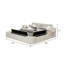 Lit masseur multifonctionnel intelligent fabriqué en bois et similicuir beige-1826238901-1826238905