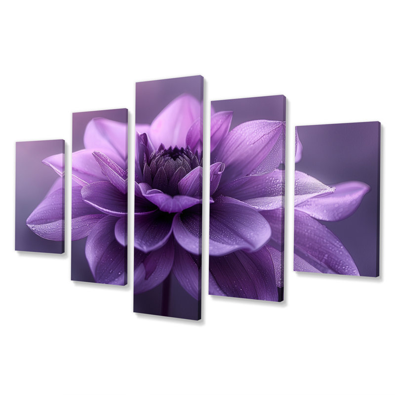 «Mauve Natures Nuance», impression d'art mural Dahlia