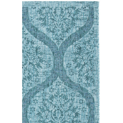 Tapis bleu / gris Hereth