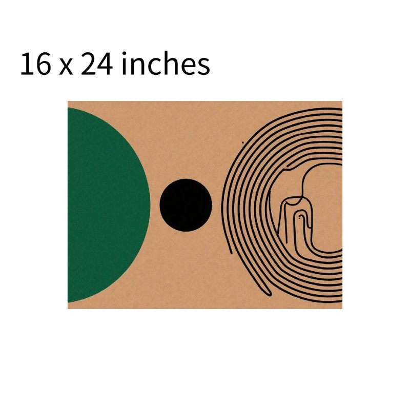 Minimalist Shape Bath Rug, 16 X 24