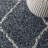 Cantera Shag Plush Tassel Moroccan Geometric Trellis Blue/Cream Rug-646535064