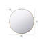 Stainless Steel Round Wall Mirror-98249877-98249878