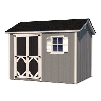 Classic Workshop Outdoor Wood Storage Shed -  Little Cottage Co., 10x20 CWS-PC-FK