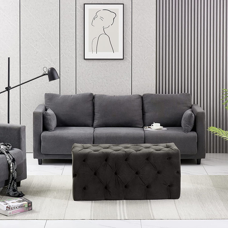Storage Bench, Charcoal