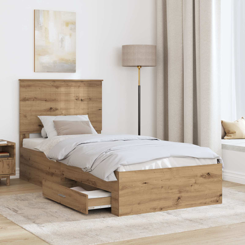 Bed, Artisan Oak, Single (3')
