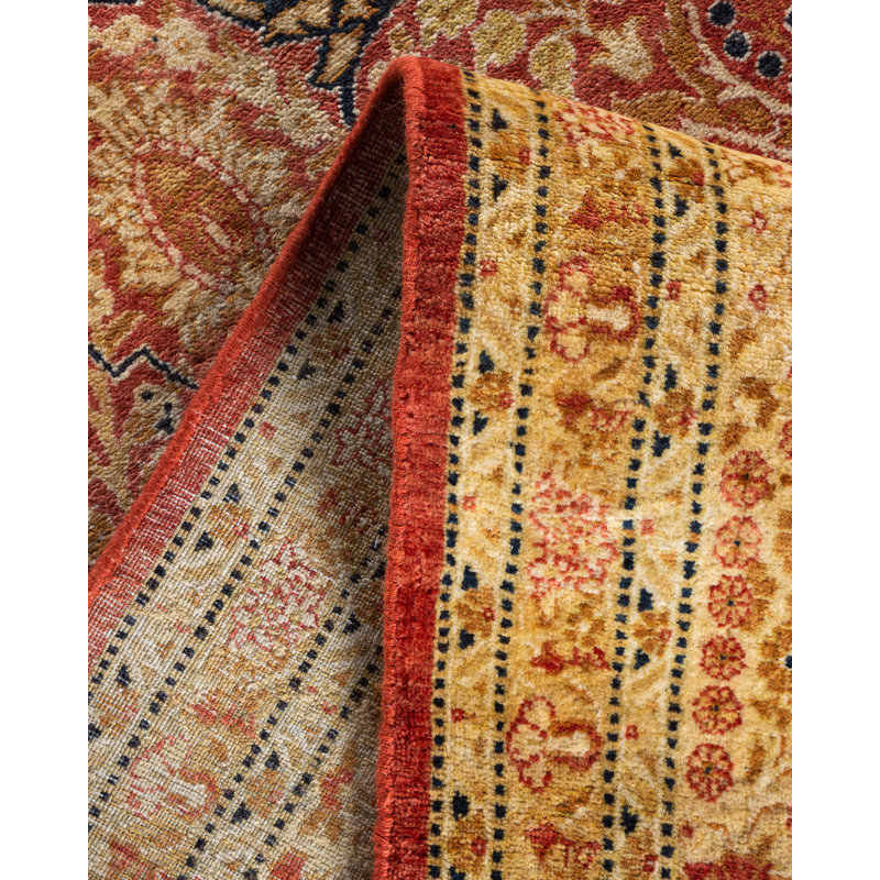 Classic One-of-a-Kind 6' X 12'4" Hand Knotted Area Rug