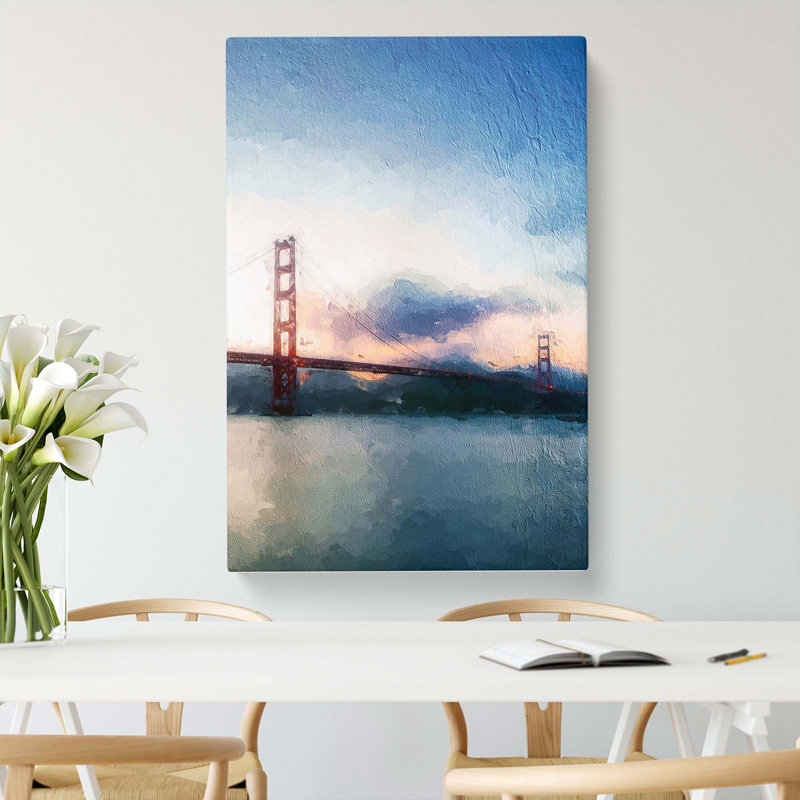 Golden Gate Bridge - Wrapped Canvas, 60cm H x 40cm W x 3cm D