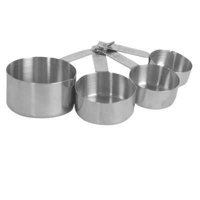 Ensemble de tasse de mesure en acier inoxydable à 4 pièces thunder group inc.