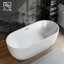 Baignoire de trempage autoportante en acrylique 67 po. X 32 po.