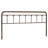 August Grove® Metal California King Size Headboard, Adjustable Height, Farmhouse Victorian Style, Steel Headboard Only For Bedroom, Easy Assembly, Brown-2010374291-2010374294