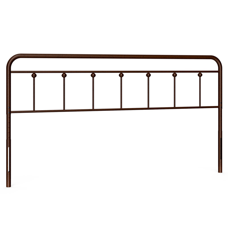 Brown Metal King Size Farmhouse Victorian Headboard