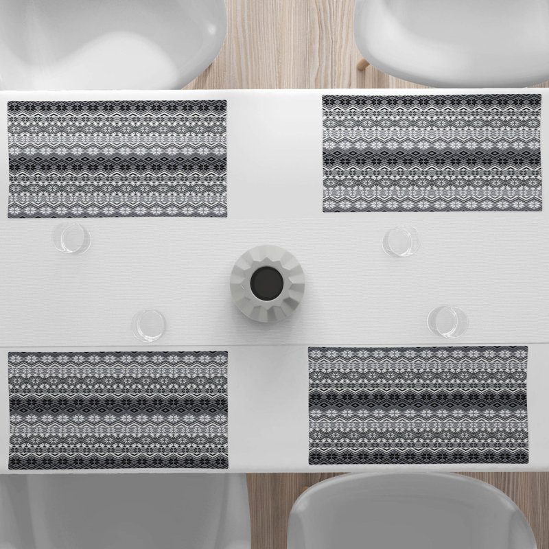Polyester Abstract Rectangle Placemat