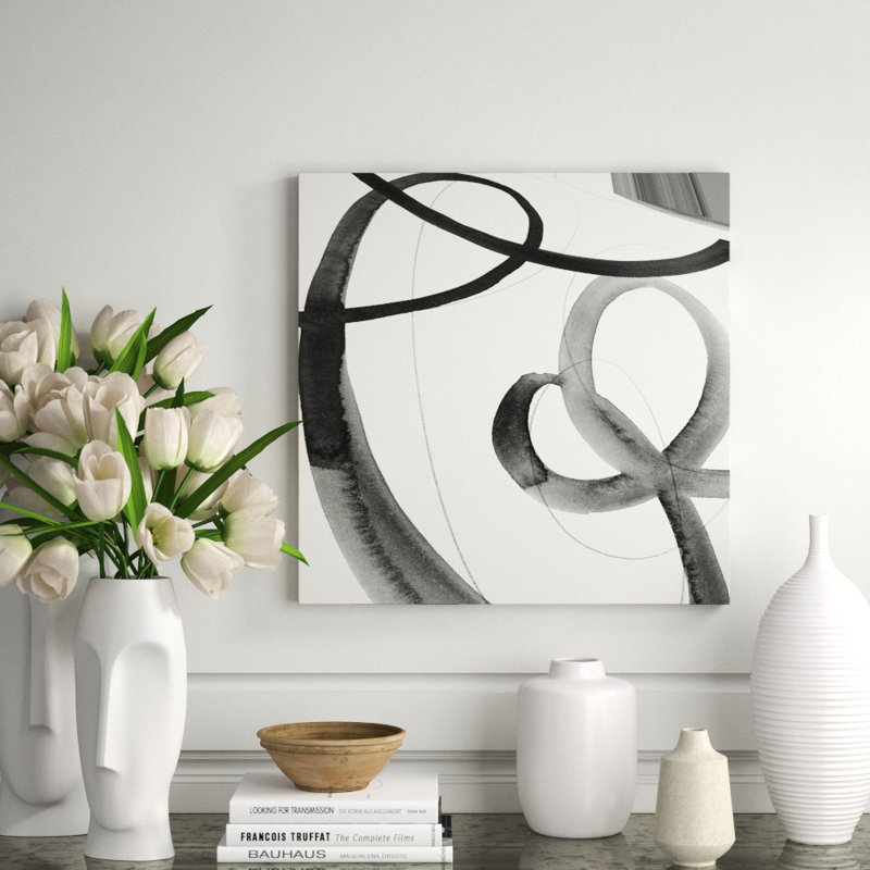 Heartbeat Note V Print by Barclay Butera, 24" H x 24" W x 1.5" D, Image Brush Gel