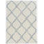 Tapis fait main Mehcad ivoire et bleu marine-31943147