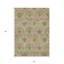 Tapis intérieur / extérieur lavable à médaillons vert olive et vert fougère 3 pi x 5 pi HomeRoots