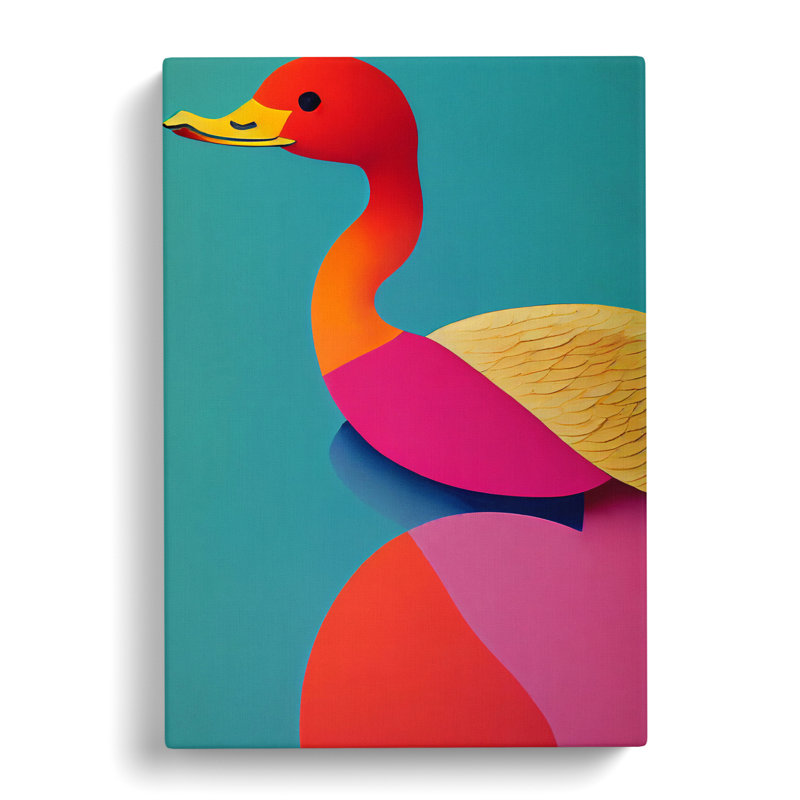 Wapella Duck Avant Garde - Wrapped Canvas Print, 50cm H x 35cm W x 3cm D