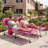Sametra Outdoor Metal Chaise Lounge-620085528