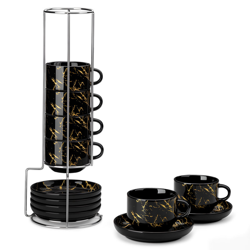 Porcelain Espresso Cup, Black