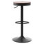 Tabouret de bar pivotant en bois massif l 15,2 po Jaina -1447778123-1447778122