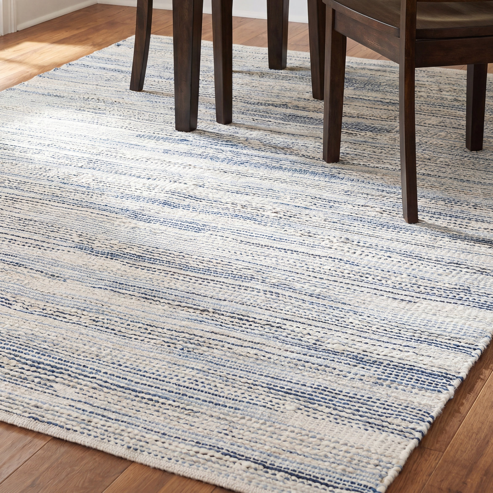 Paley Hand-Woven Striped Rug, Rectangle 6' x 9'