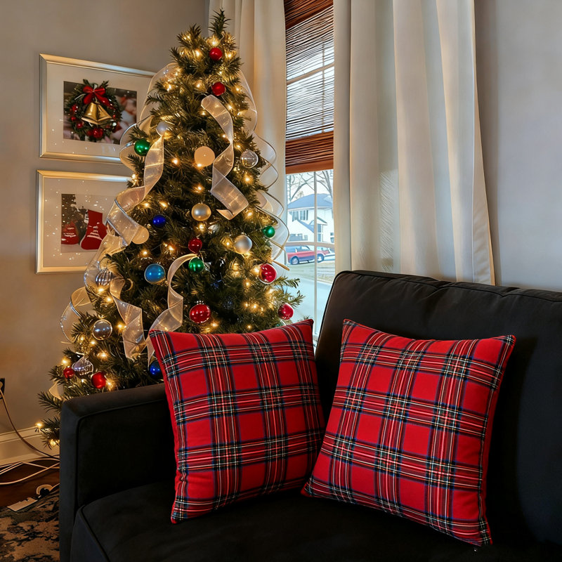 Ensemble de 8 housses de coussin Vintage Farmhouse Winter