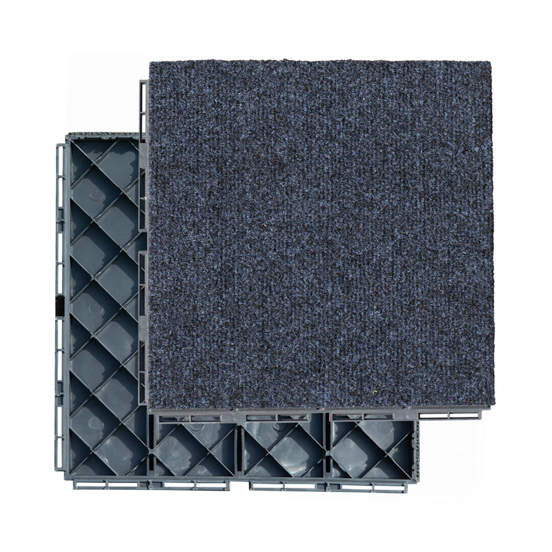 Mat Plastic Deck Tiles, Gray