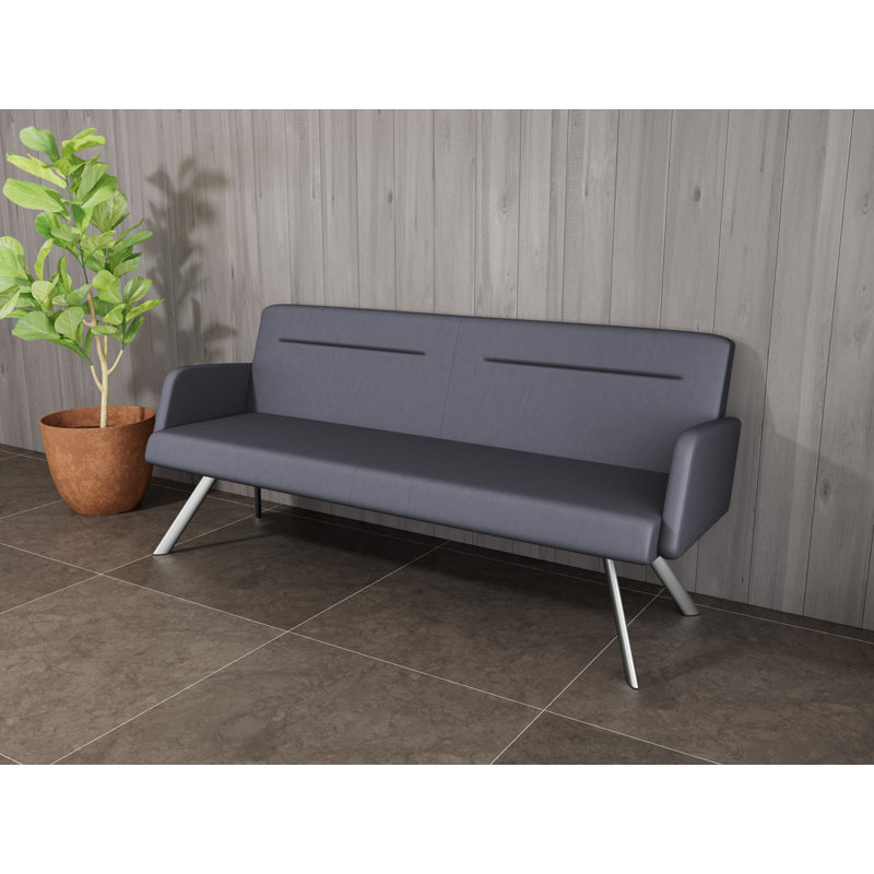 Pieds de canapé en acier Willow, Argent argent, Noir Patriot Plus - nettoyez le vinyle avec un lin, Yes