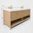 Momo 84" Freestanding Double Bathroom Vanity With White Quartz Vanity Top And White Undermount Basin-124322407-103966006