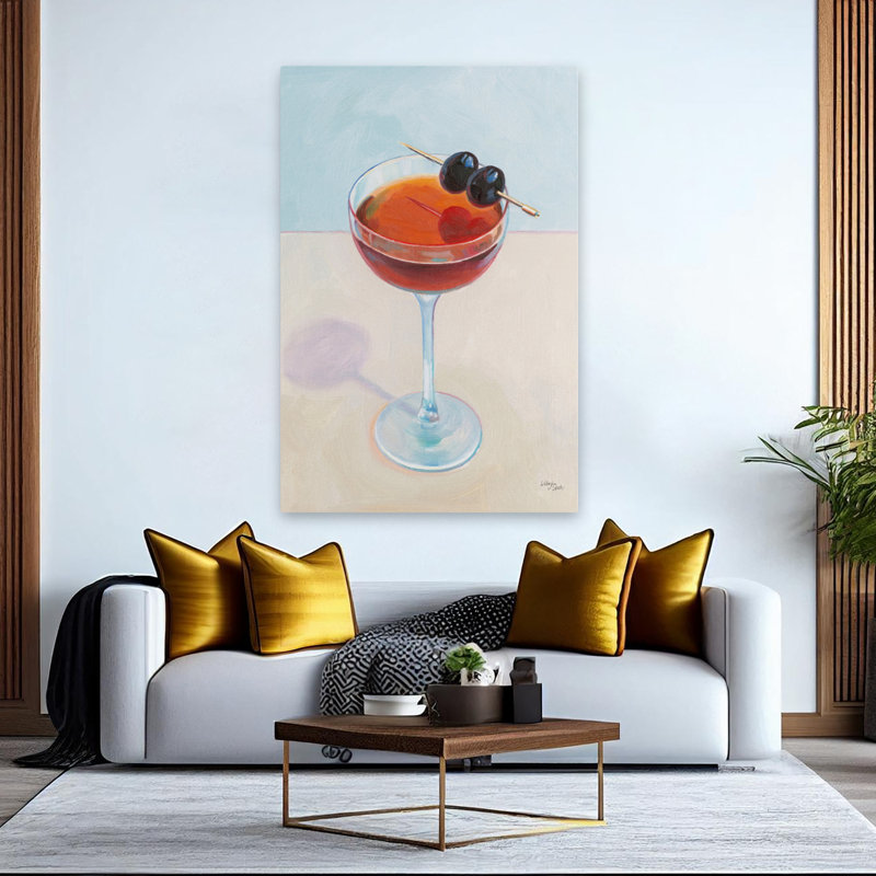Cheers Ii Art, art abstrait contemporain, H 60 po x l 40 po