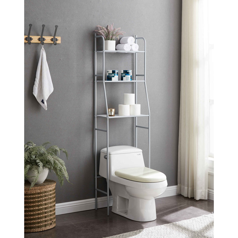 Leel Stainless Steel Over The Toilet Storage, Silver