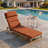 77" x 25" Outdoor Patio Chaise Lounge Cushion with Straps-668142865